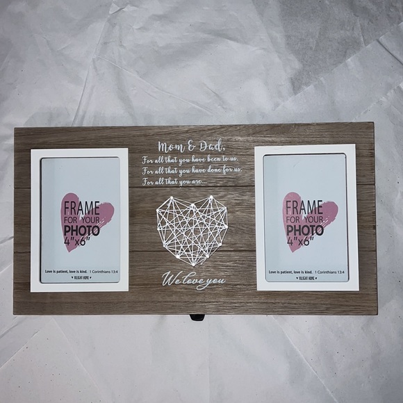 VILIGHT Parents Wedding Gifts from Bride and Groom Rustic Picture Frame - Picture 4 of 13